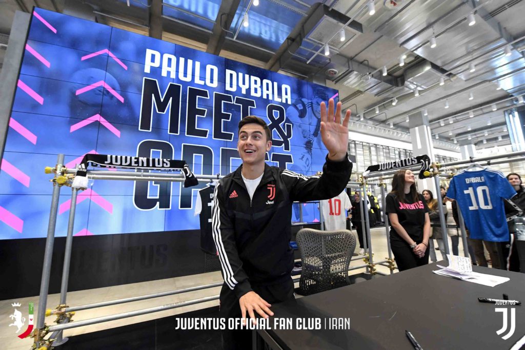 حضور دیبالا در فروشگاه بزرگ باشگاه یوونتوس