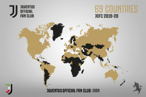 حامیان رسمی باشگاه یوونتوس در 69 کشور جهان