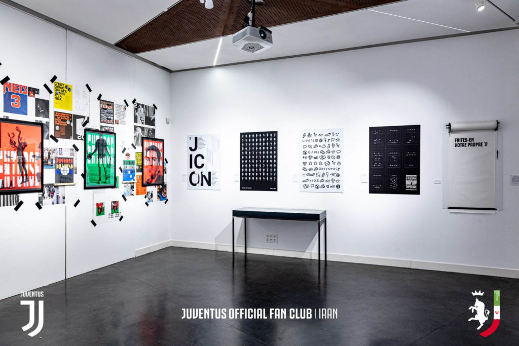 نماد یوونتوس و آیکون J در نمایشگاه "L'Art du Sport"