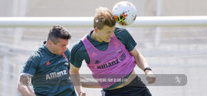 جلسه تمرینی میان هفتگی برای یووه