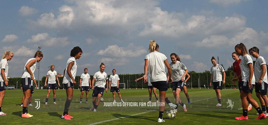 تمرینات پیش فصل بانوان یوونتوس