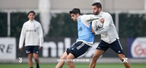 تمرینات تاکتیکی و مالکیت توپ قبل از بازی با آتالانتا