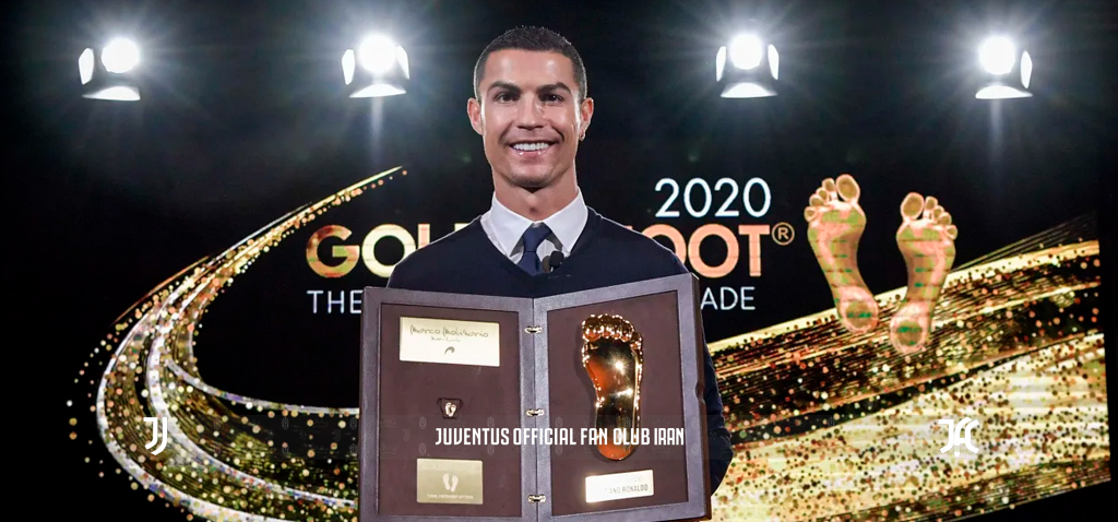 رونالدو جایزه ی پای طلایی را دریافت کرد