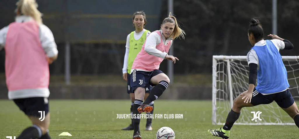 تصاویری از تمرین بانوان پیش از بازی با فیورنتینا