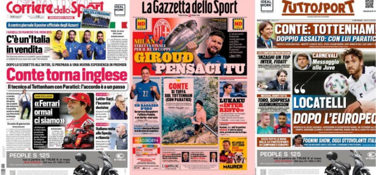 روزنامه های تاریخ 3 ژوئن - 13 خرداد