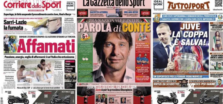 روزنامه های تاریخ 10 ژوئن - 20 خرداد