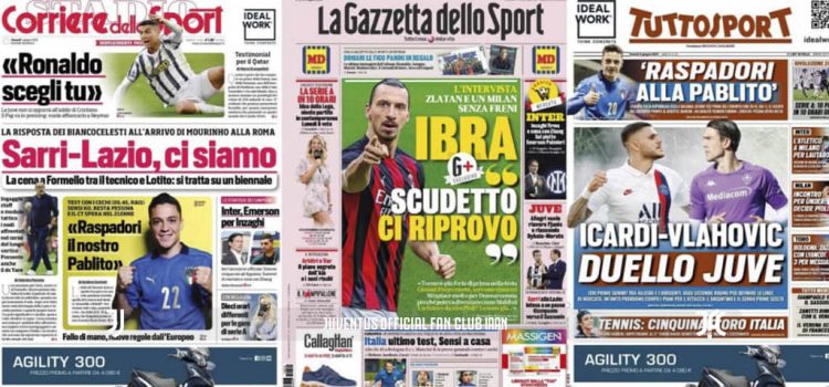 روزنامه های تاریخ 4 ژوئن - 14 خرداد