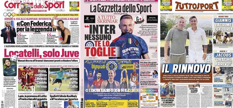 روزنامه های تاریخ 22 ژوئیه – 31 تیر