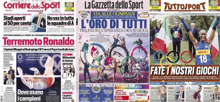 روزنامه های تاریخ 23 ژوئیه - 1 مرداد