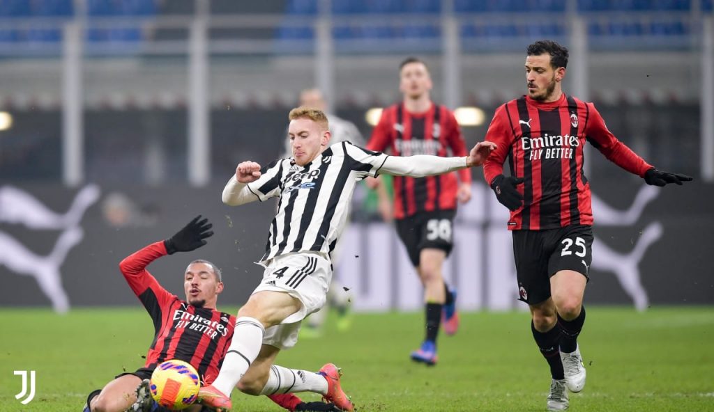 توقف تیم یوونتوس در شب سرد میلان